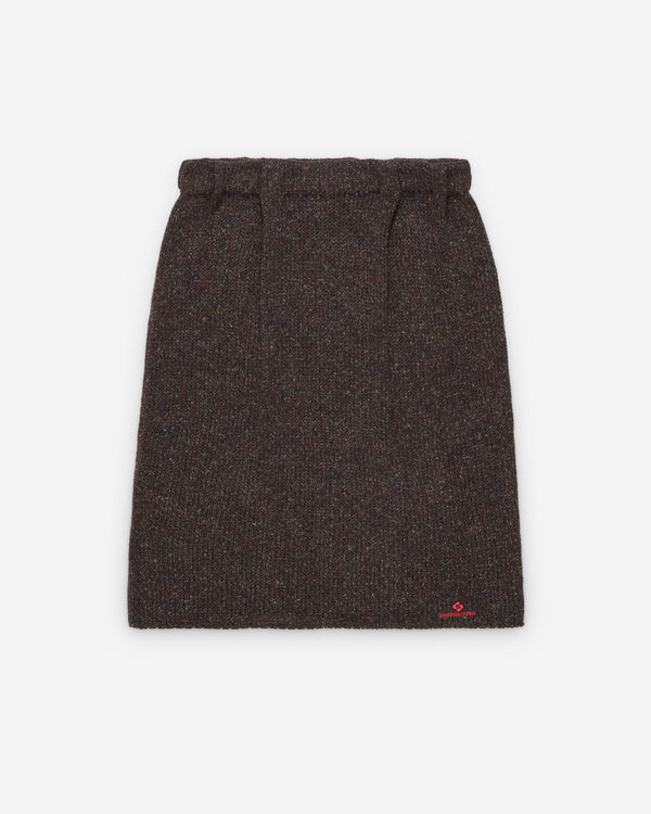 ShuShu/Tong - Women's Straight Knit Skirt - (Brown)