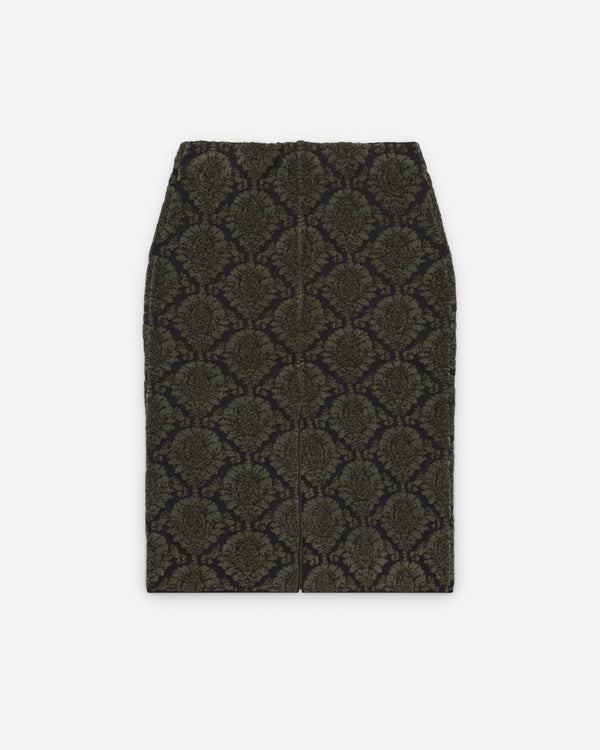 ShuShu/Tong - Women's Retro Knit Skirt - (Green)