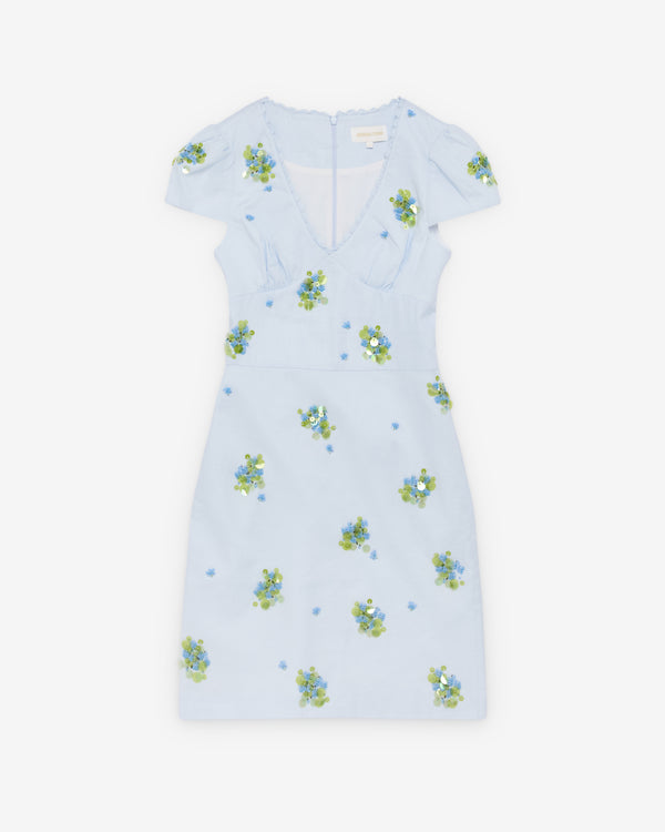 SHUSHU/TONG - Women's Beaded Dress - (Blue)