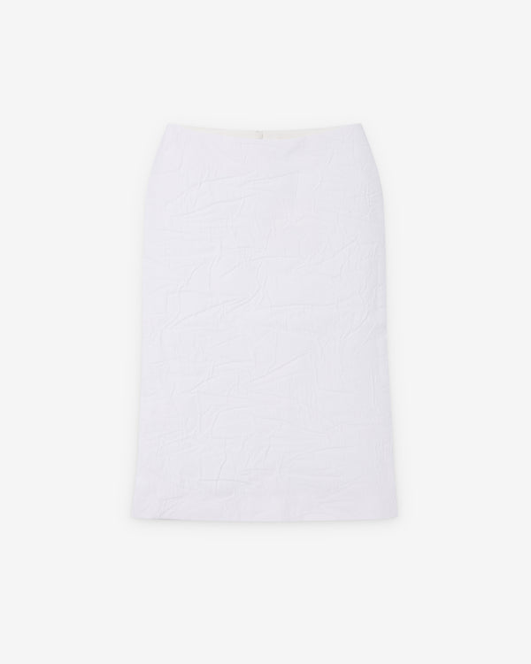 SHUSHU/TONG - Women's Trumpet Hem Skirt - (White)