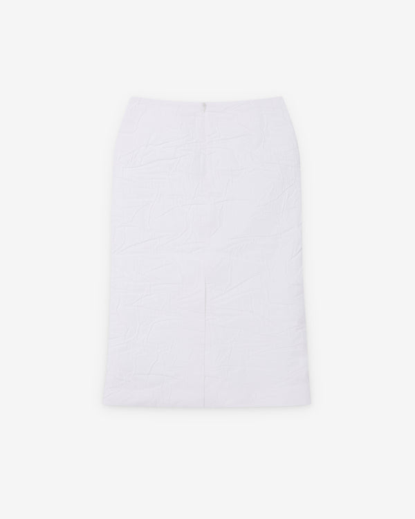 SHUSHU/TONG - Women's Trumpet Hem Skirt - (White)
