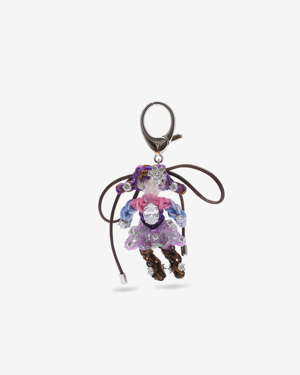 SHUSHU/TONG - Women’s Rubber Band Girl Bag Charm - (Purple)