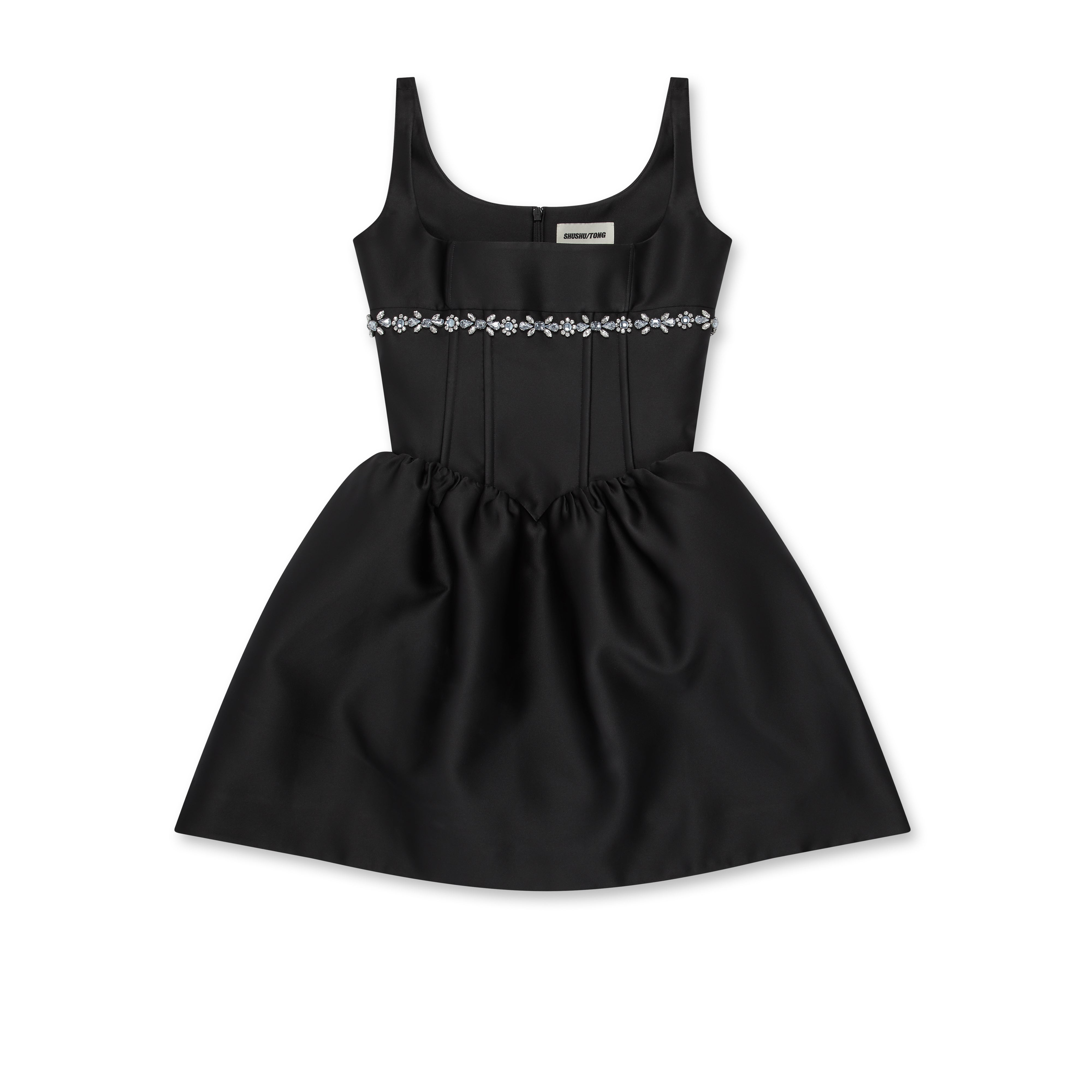 SHUSHU/TONG - Women's Low-Cut Puffy Dress - (Black) | Dover Street ...