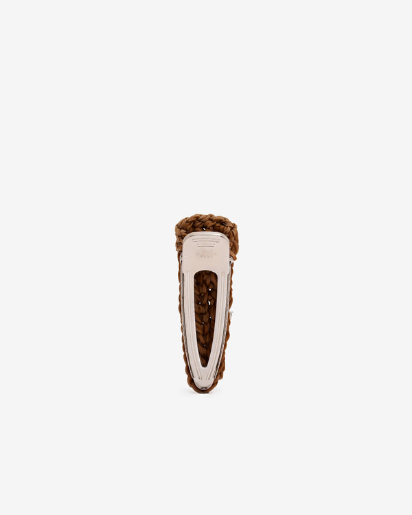 SHUSHU/TONG - Women’s Rubber Band Hair Clip - (Brown)