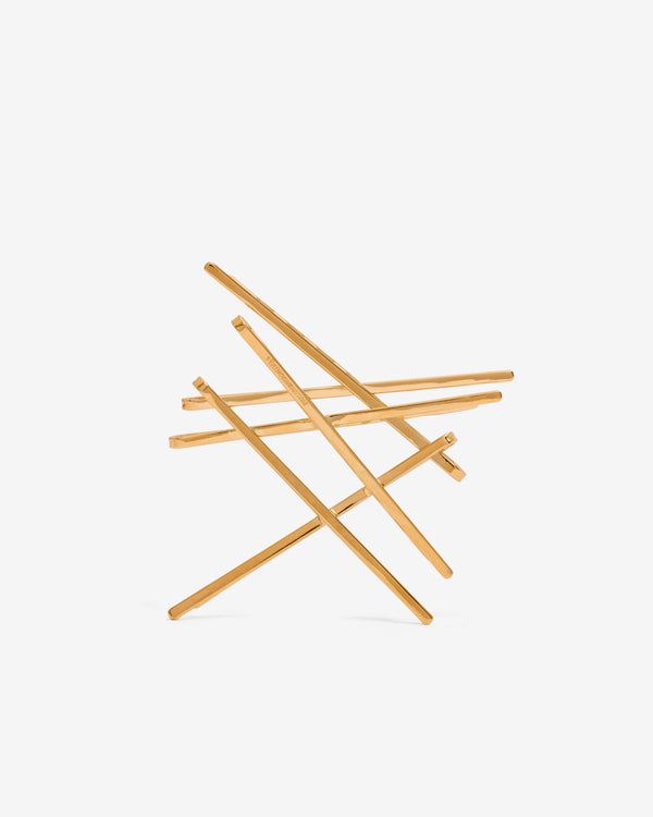 SHUSHU/TONG - Women’s Patchwork Shaped Hair Clip - (Gold)