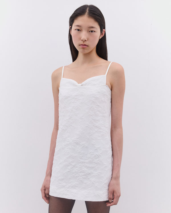 SHUSHU/TONG - Women’s Double Corset Straps Dress - (White)
