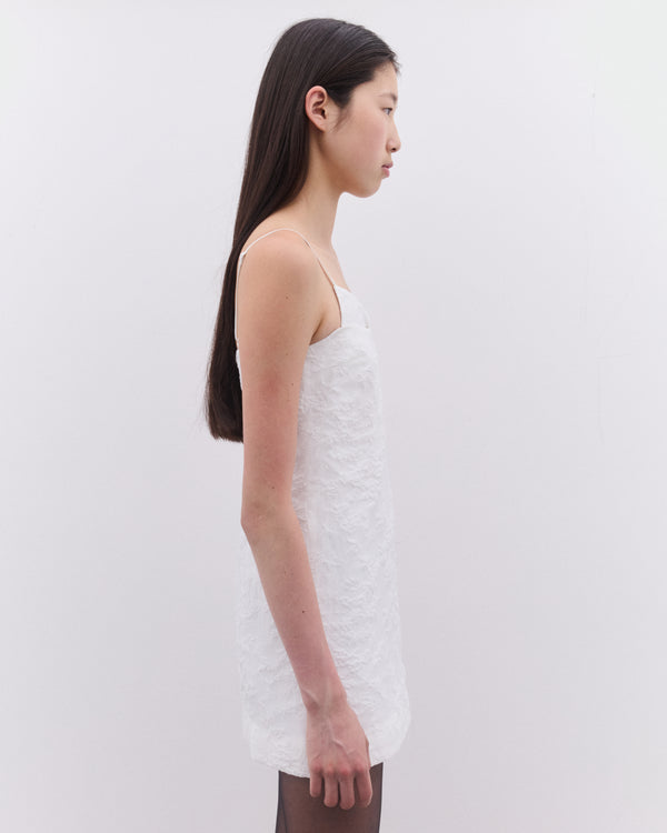 SHUSHU/TONG - Women’s Double Corset Straps Dress - (White)