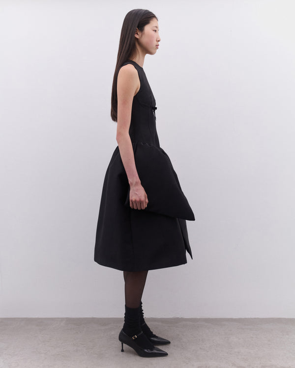SHUSHU/TONG - Women’s Smocked Panel Evening Dress - (Black)