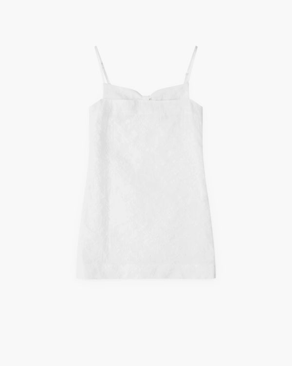 SHUSHU/TONG - Women’s Double Corset Straps Dress - (White)