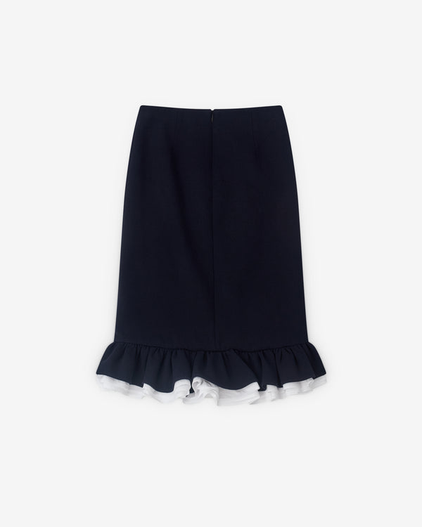 SHUSHU/TONG - Women’s Bud Frap Skirt - (Navy)