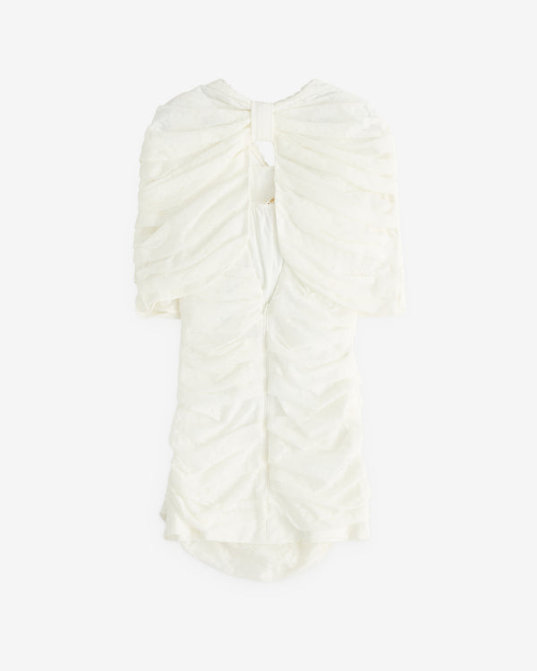 SHUSHU/TONG - Women’s Overlay Two Piece Dress  - (White)