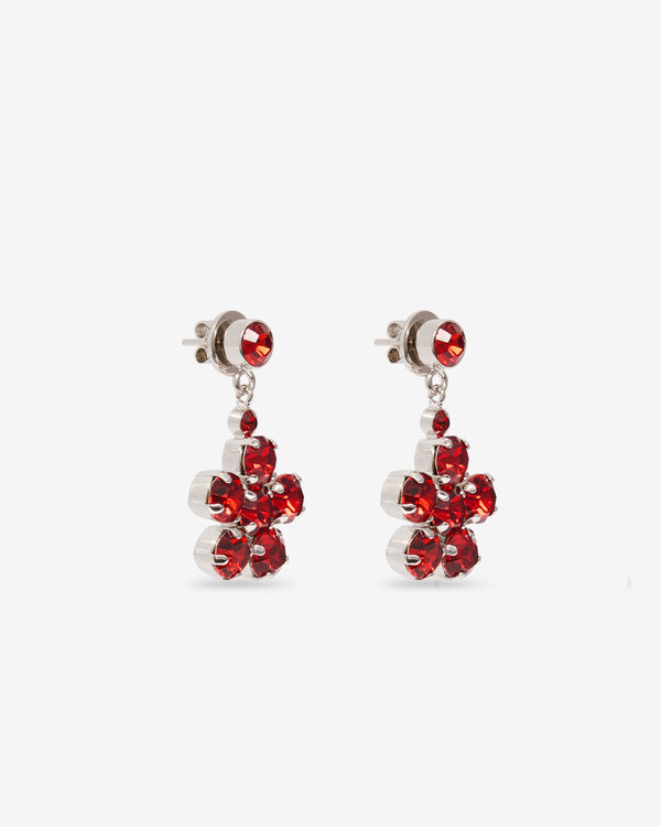 Simone Rocha  - Women's Mini Daisy Drop Earrings - (Blood Red)