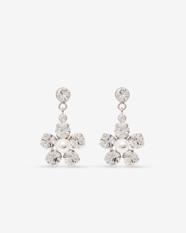 Simone Rocha  - Women's Mini Daisy Drop Earrings - (Pearl/Crystal)