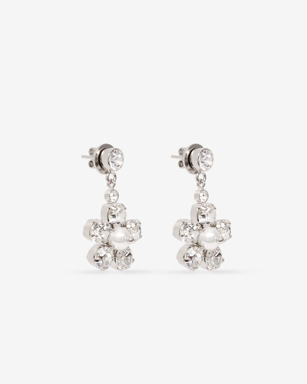 Simone Rocha  - Women's Mini Daisy Drop Earrings - (Pearl/Crystal)