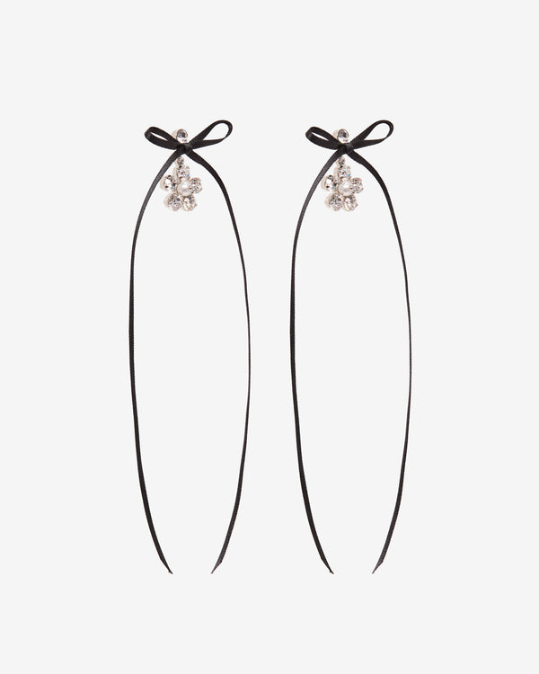 Simone Rocha  - Women's Mini Daisy Drop Bow Earrings - (Pearl/Crystal)