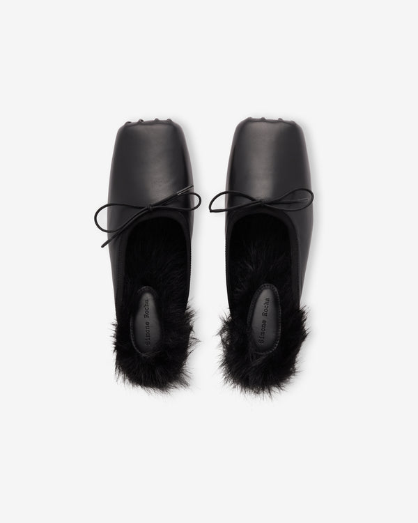 Simone Rocha  - Women's Pointe Mule Heel - (Black/Black)