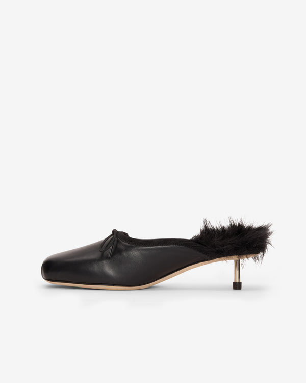 Simone Rocha  - Women's Pointe Mule Heel - (Black/Black)