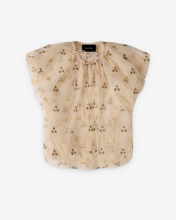 Simone Rocha  - Women's Gathered Cord Top - (Nude)
