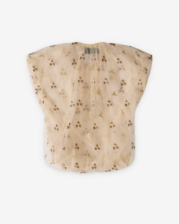Simone Rocha  - Women's Gathered Cord Top - (Nude)
