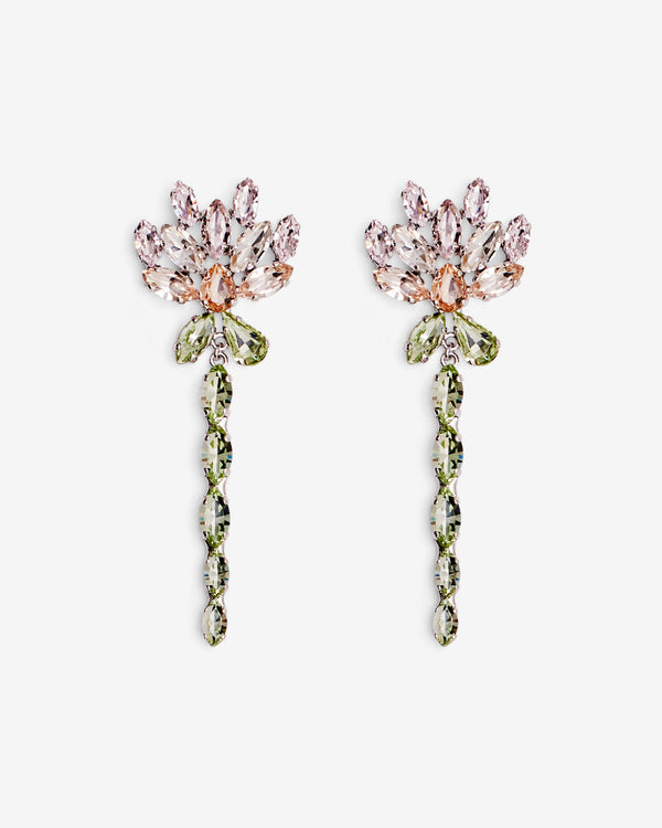 Simone Rocha - Women's Crystal Carnation Drip Earring - (Pink/Multi)