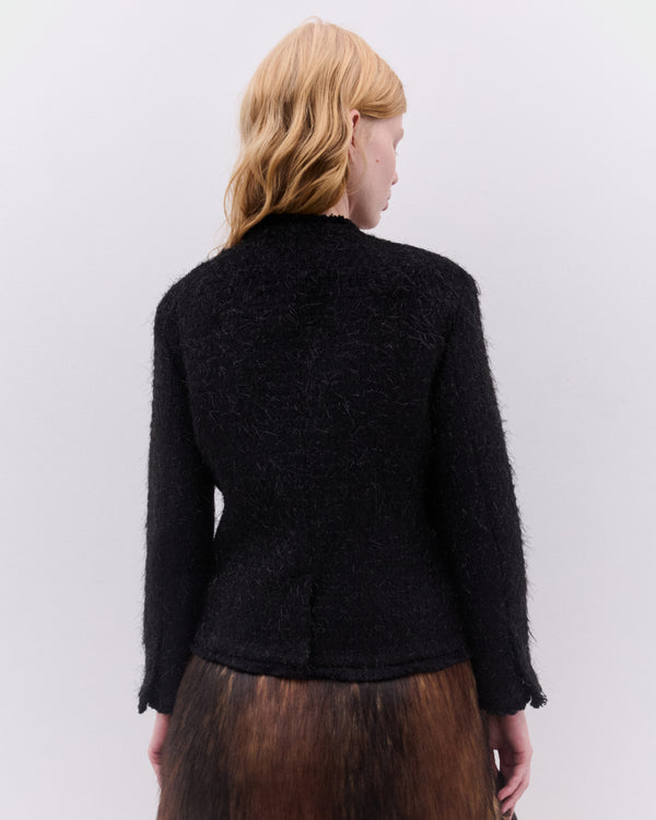 Simone Rocha - Women’s Sculpted Bust Fray Jacket - (Black)