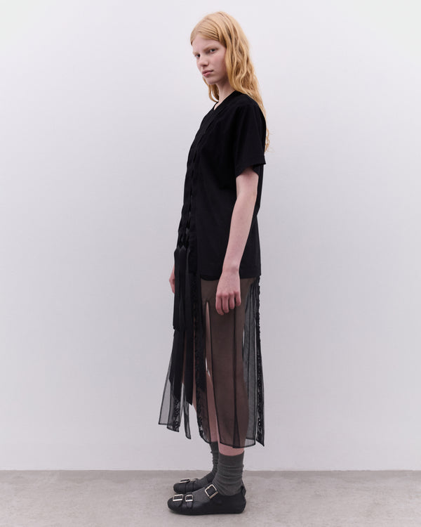 Simone Rocha - Women’s Unraveling Ribbon T-Shirt - (Black)
