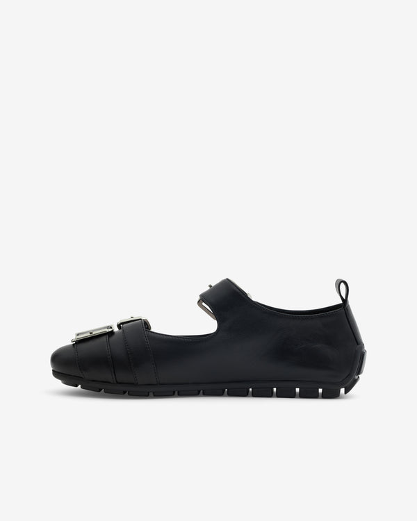 Simone Rocha - Women’s Buckle Ballerina Shoes - (Black)