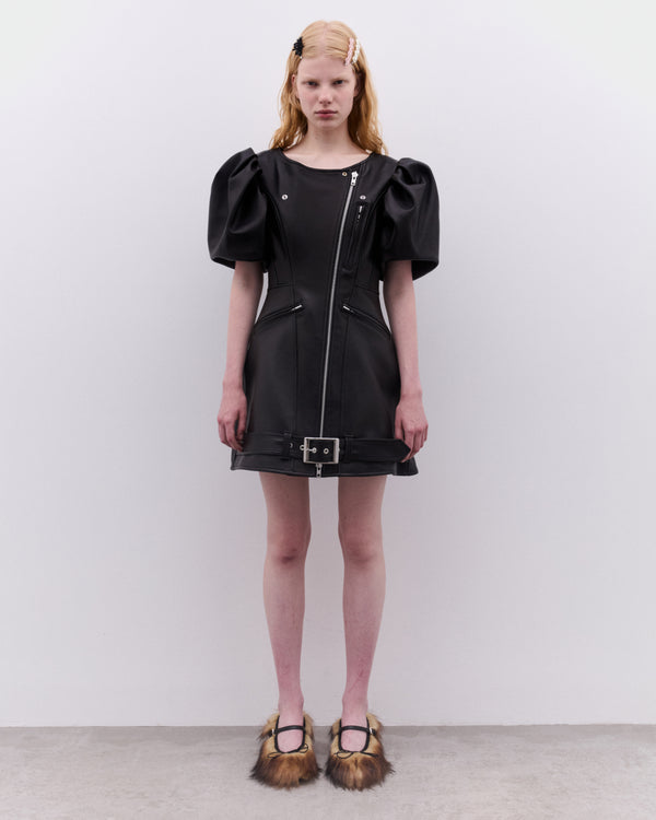 Simone Rocha - Women’s Sculpted Biker Dress - (Black)