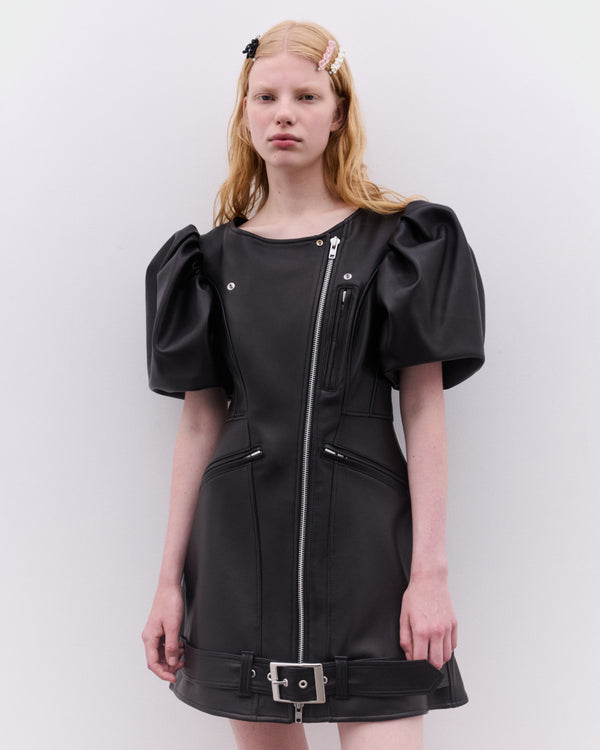 Simone Rocha - Women’s Sculpted Biker Dress - (Black)