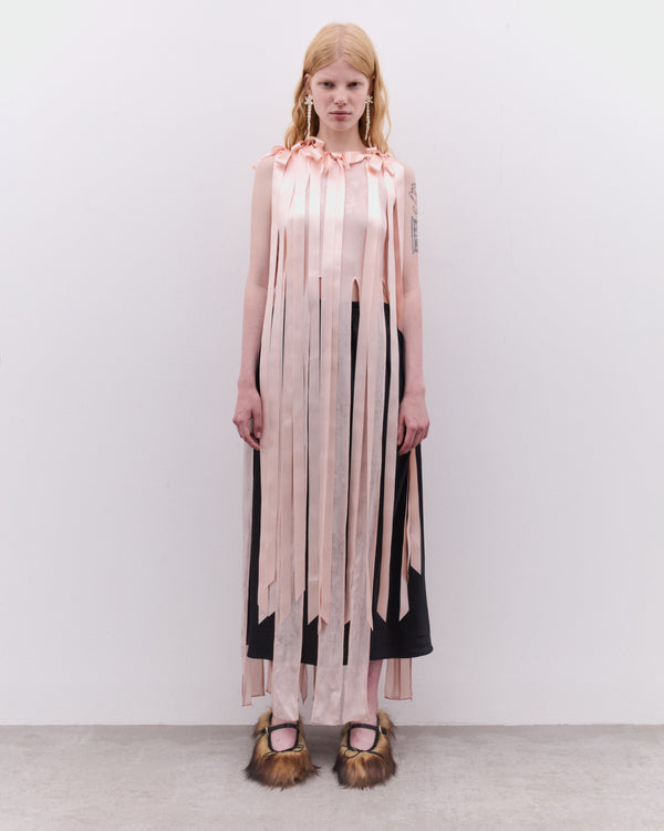 Simone Rocha - Women’s Unbounded Ribbon Dress - (Blush)