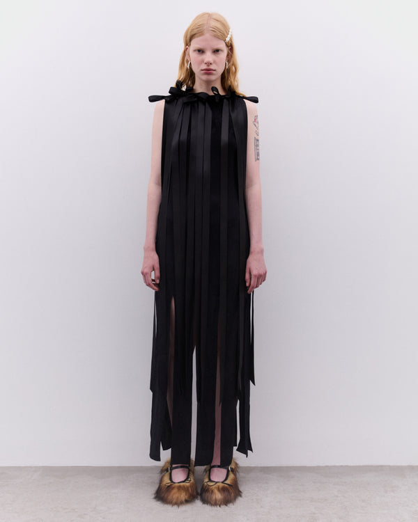 Simone Rocha - Women’s Unbounded Ribbon Dress - (Black)