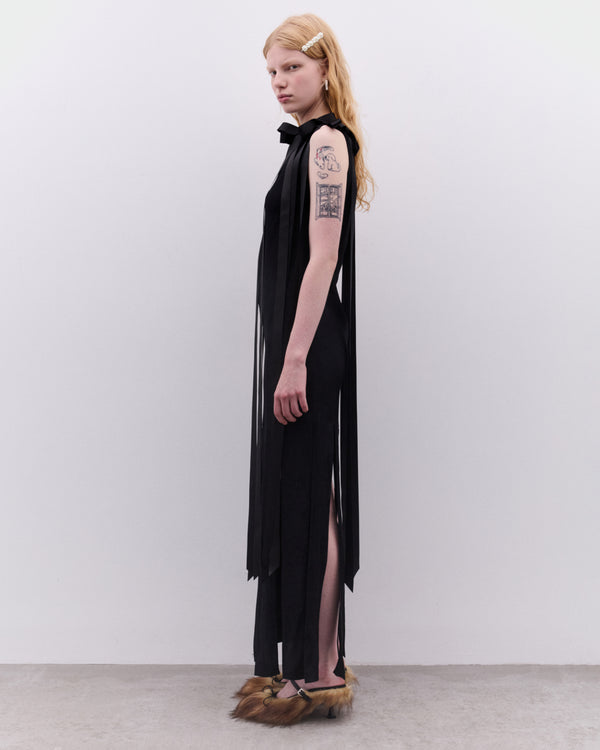 Simone Rocha - Women’s Unbounded Ribbon Dress - (Black)