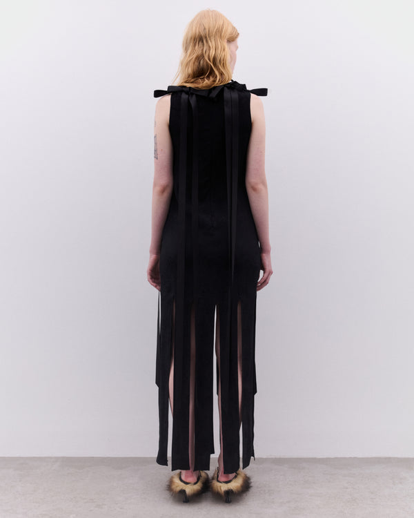 Simone Rocha - Women’s Unbounded Ribbon Dress - (Black)