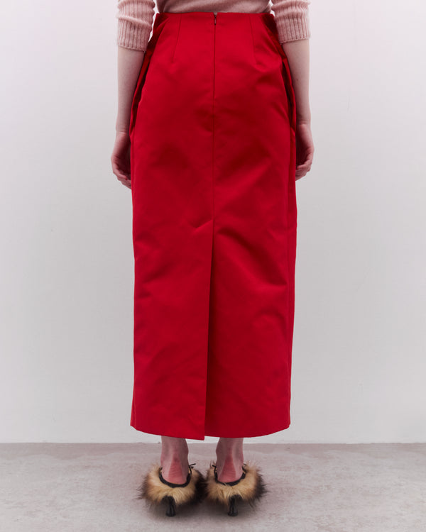 Simone Rocha - Women’s Ruched Duchess Chain Skirt - (Red)