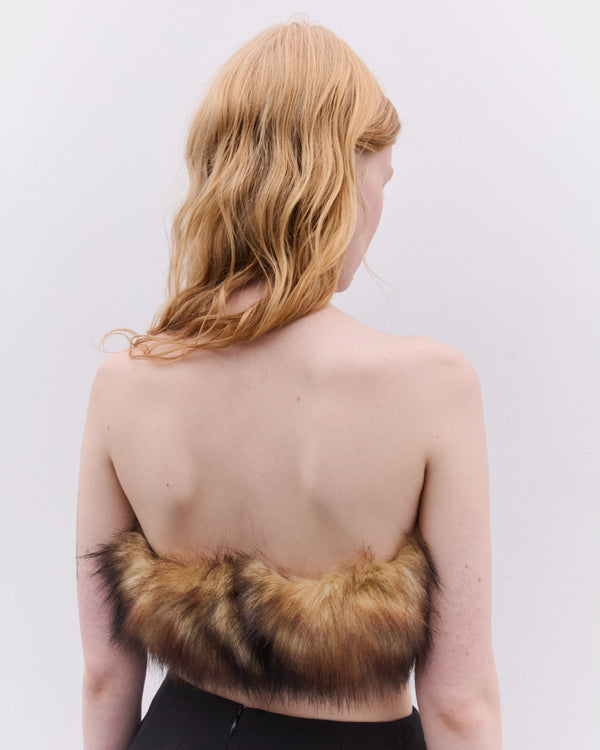 Simone Rocha - Women’s Faux Fur Bandeau - (Natural)
