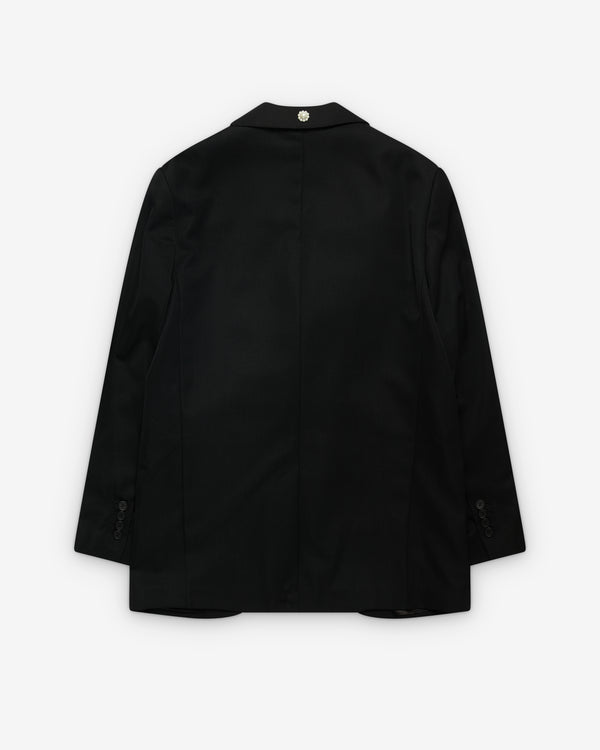 Simone Rocha - Men's Gathered Flower Sash Jacket - (Black)