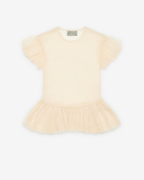 Simone Rocha - Women's Sheer Ballet Peplum Top - (Nude)