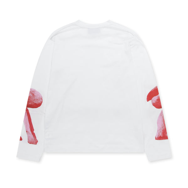 Simone Rocha - Men’s Graphic Project Long Sleeve T-Shirt - (White/Red)