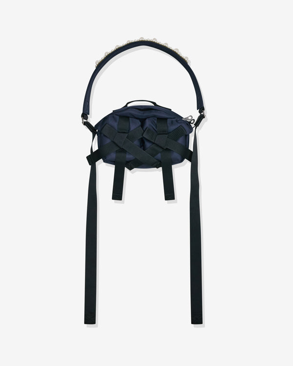 Simone Rocha - Women's Beaded Bow Crossbody Bag - (Navy/Pearl)