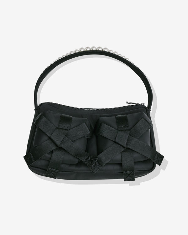 Simone Rocha - Women's Bow Pocket Pochette Bag - (Black/Pearl)