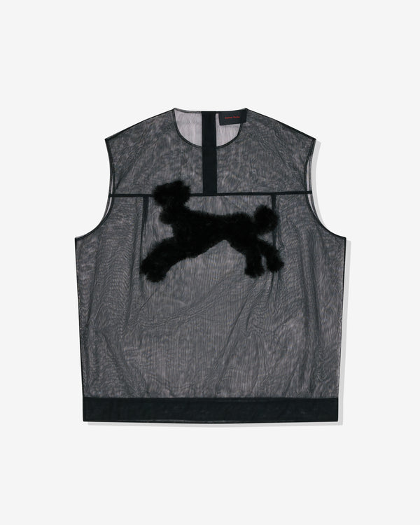 Simone Rocha - Men's Sheer Boxy Tank Top - (Black)