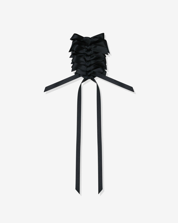 Simone Rocha - Men's Long Rosette Bow Brooch - (Black)