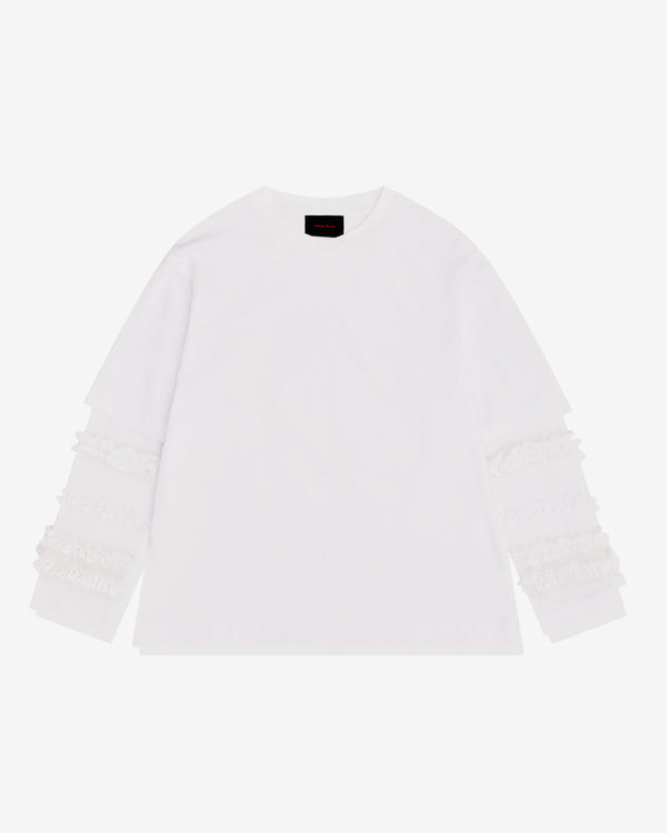 Simone Rocha - Men's Layered Ruffle Frill T-Shirt - (White)