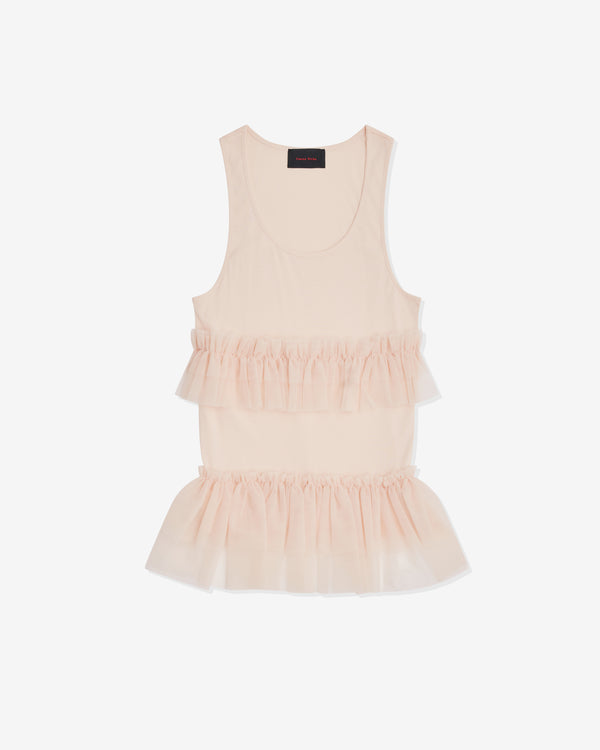 Simone Rocha - Men's Tutu Hem Tank Top - (Nude)