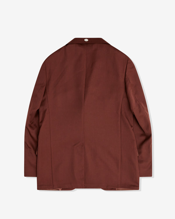 Simone Rocha - Men’s Relaxed Wide Peak Jacket - (Chocolate)