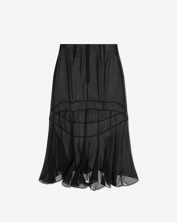 Simone Rocha - Women's Sheer Multi Seam Midi Skirt - (Black)