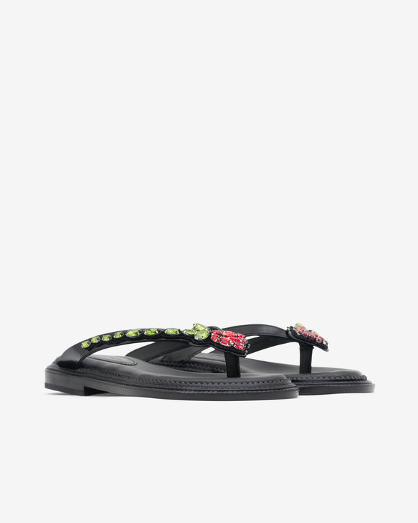 Simone Rocha - Women’s Embellished Sandal - (Black)