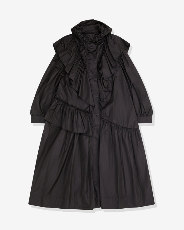 Simone Rocha - Women's A-Line Ruffle Detail Coat - (Black)