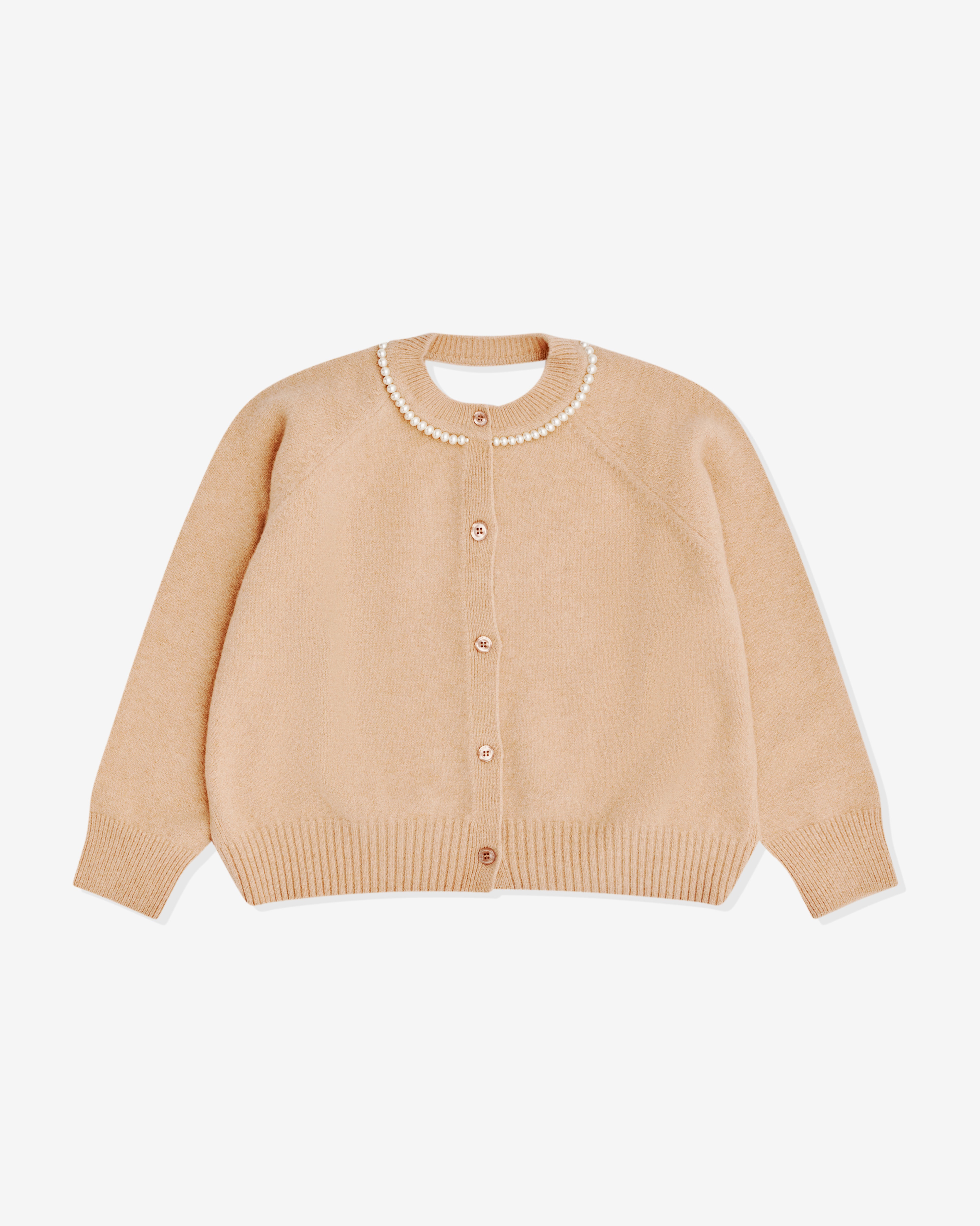 Simone Rocha: Women’s Open Back Cardigan (Camel) | DSML E-SHOP
