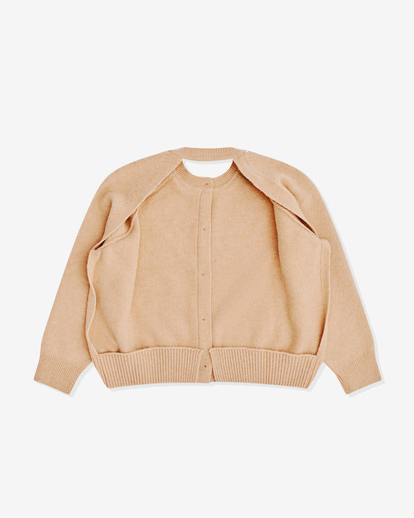 Simone Rocha - Women’s Open Back Cardigan - (Camel)